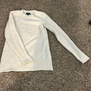 AQUA cashmere crème sweater